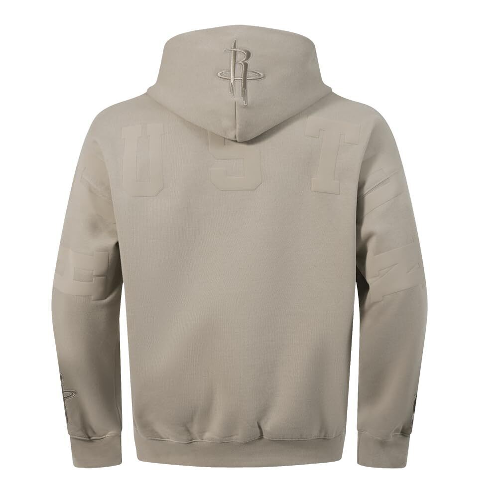 Pro Standard Mens NBA Houston Rockets Wingspan Pull Over Hoodie Taupe L